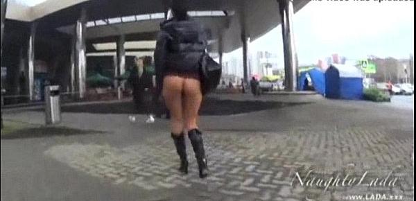  Voyeur public ass compilation